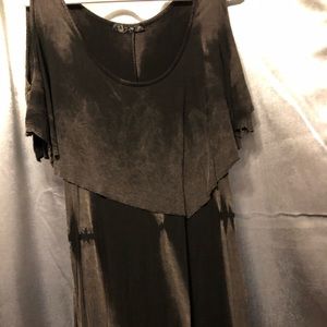 EUC black Cold shoulder tunic